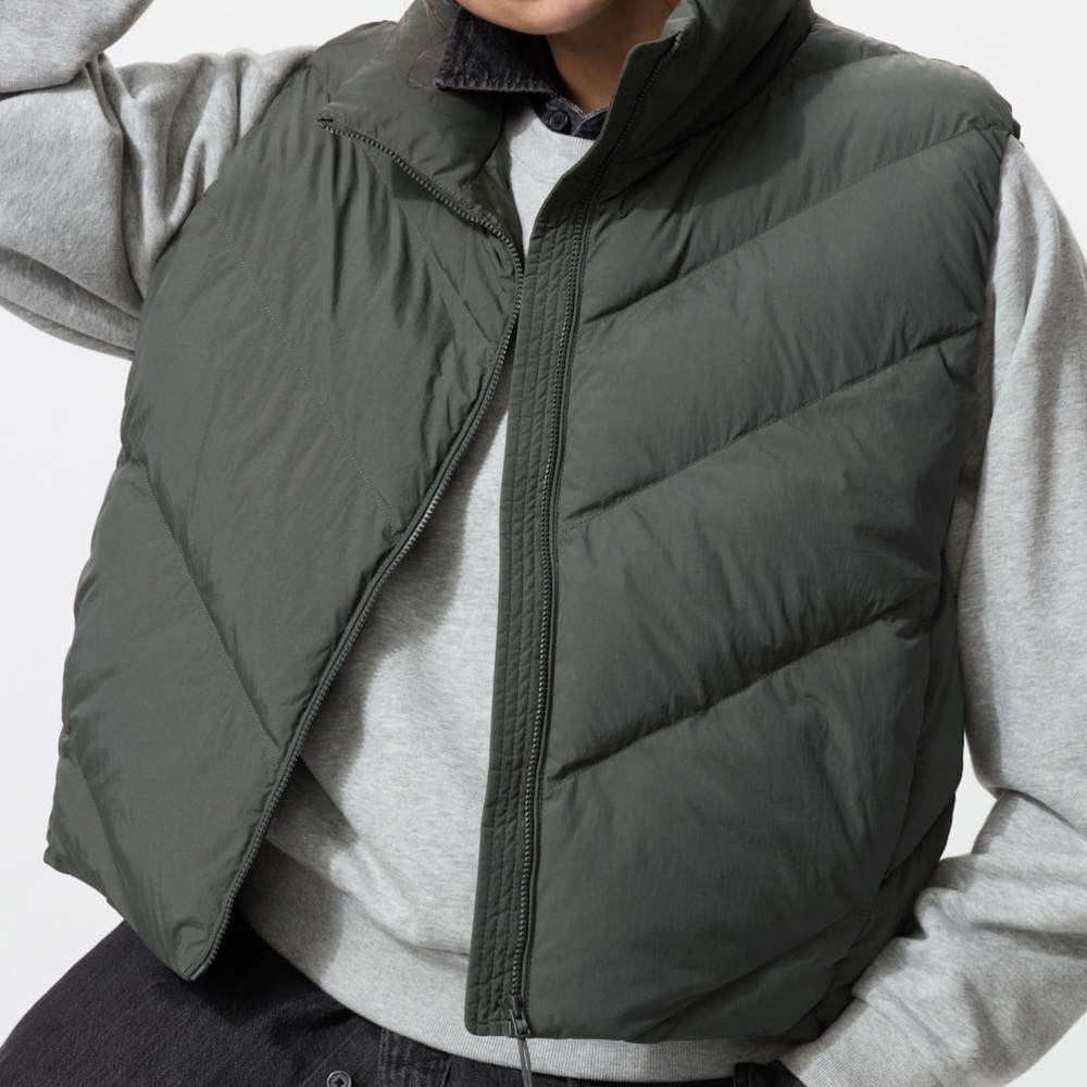 Uniqlo Olive Pufftech Vest XXL